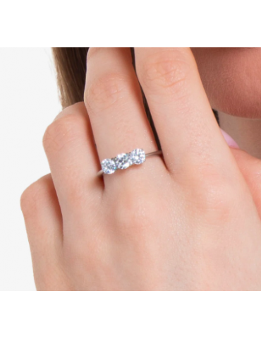 ANELLO DONNA IN ACCIAIO CON...