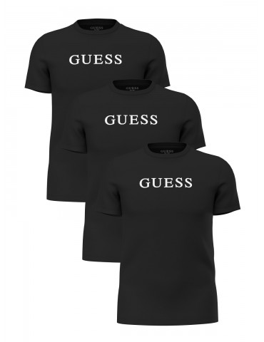 Guess 3 Tris T-shirt Uomo Nere