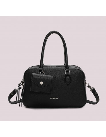 BORSA A SPALLA CON 3 ZIP E...