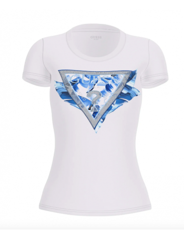 GUESS TSHIRT DONNA LOGO STRASS