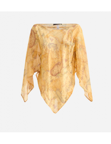 1CLASSE Poncho in cotone e...